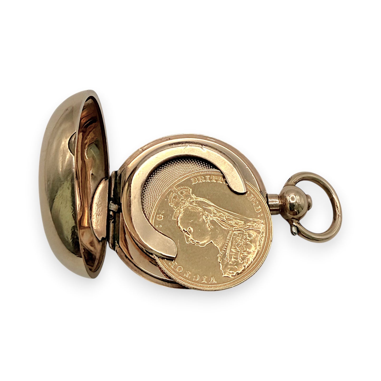 NZGD | Antique Dennison Sovereign Coin Case – 9ct Gold