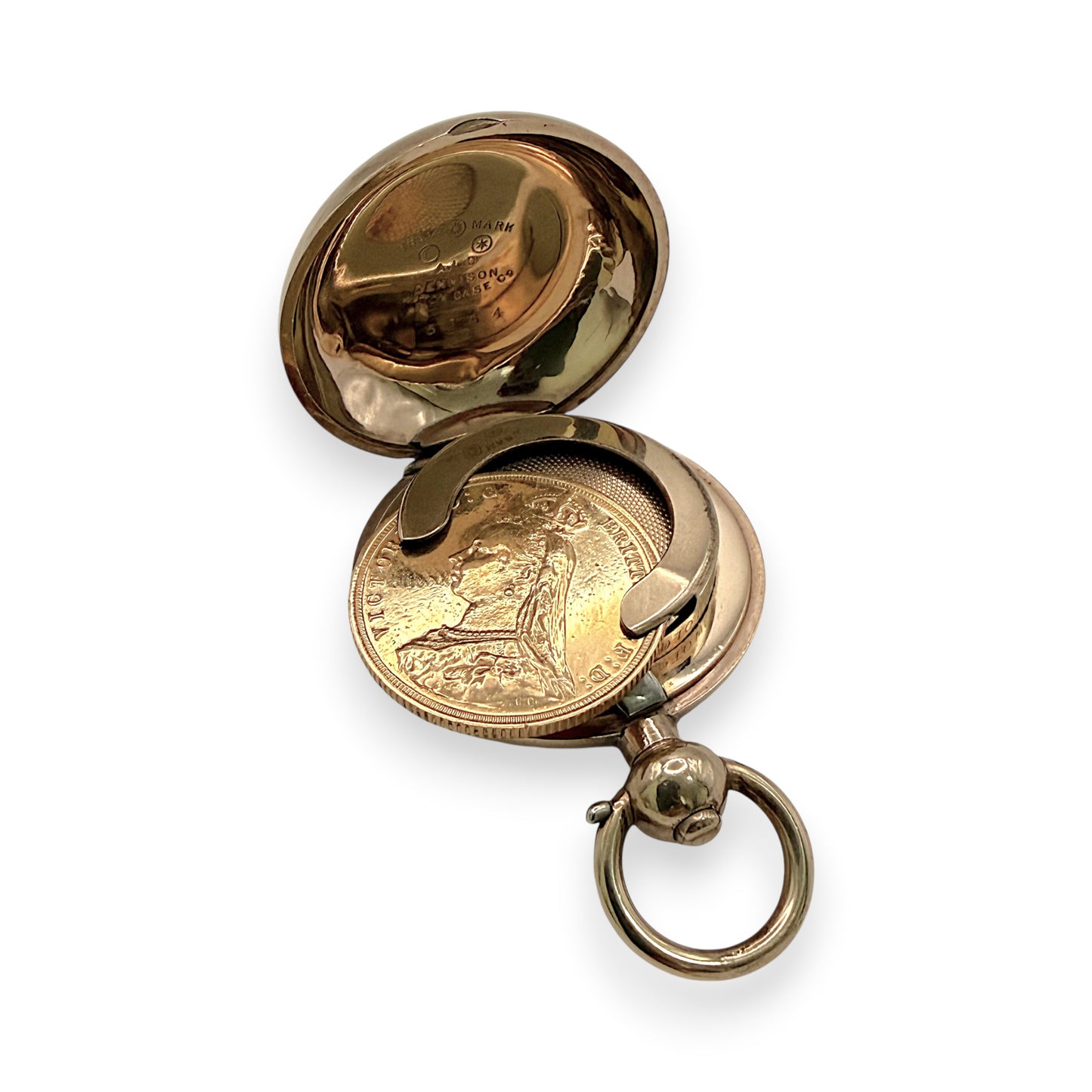 NZGD | Antique Dennison Sovereign Coin Case – 9ct Gold