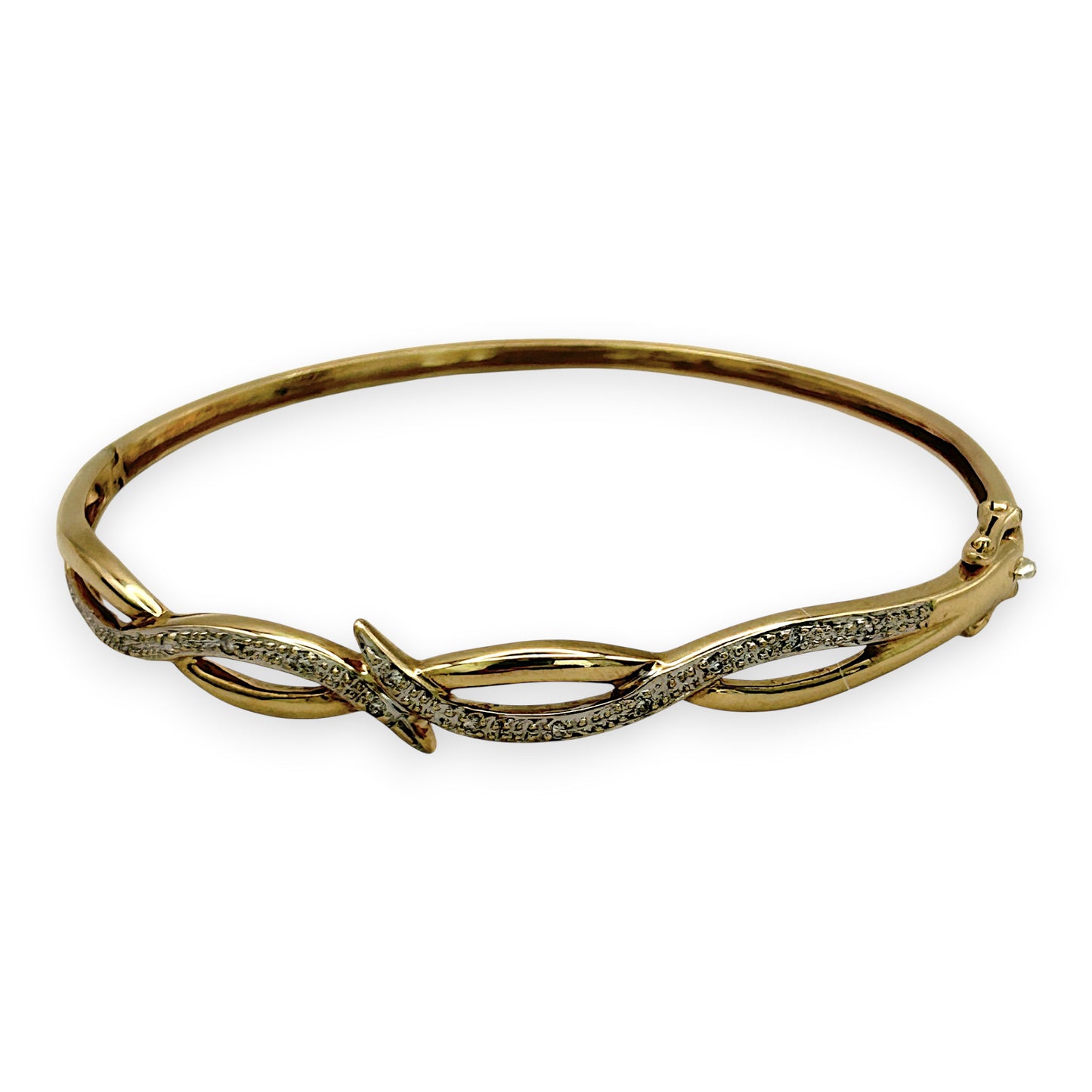 NZGD | 9ct Gold Celestia Twin‑Glow Bangle & Ring Set Valuation $4,550