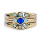 NZGD | 9ct Gold Celestia Sapphire Trio Ring Valuation $4,450