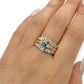 NZGD | 9ct Gold Celestia Sapphire Trio Ring Valuation $4,450