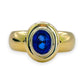 NZGD | 18ct Gold Vintage Midnight Crest Ring Valuation $8,400