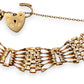 NZGD | 9ct Gold Heritage Heartlock Bracelet 18cm