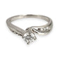 NZGD| 9ct White Gold MICHAEL HILL Starlight Solitaire Ring Size M 1/2