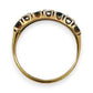 NZGD | 9ct Gold Midnight Blue Horizon Band Ring Size N 1/2
