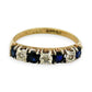 NZGD | 9ct Gold Midnight Blue Horizon Band Ring Size N 1/2