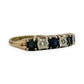 NZGD | 9ct Gold Midnight Blue Horizon Band Ring Size N 1/2