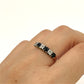 NZGD | 9ct Gold Midnight Blue Horizon Band Ring Size N 1/2