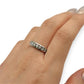 NZGD | 10ct White Gold Diamond Horizon Ring Size O 1/2