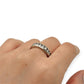 NZGD | 10ct White Gold Diamond Horizon Ring Size O 1/2