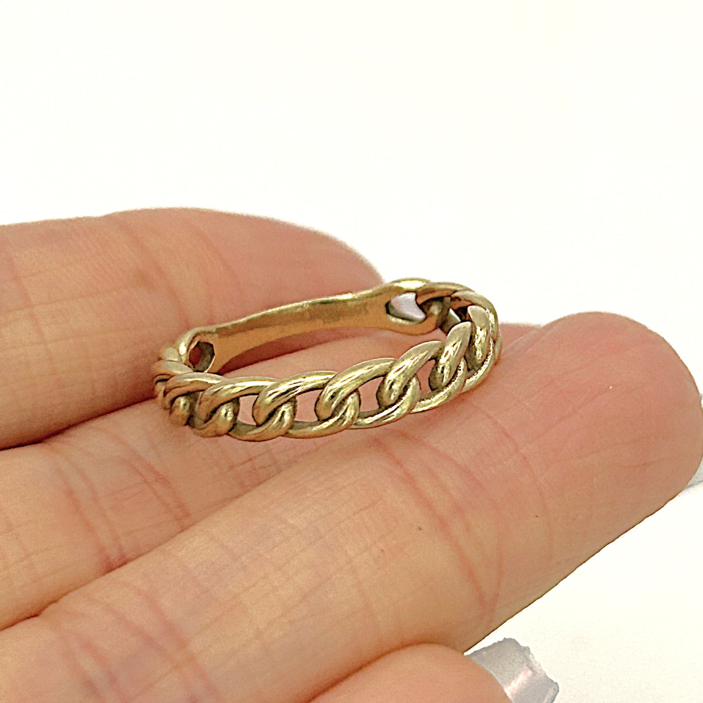NZGD | 9ct Gold Auric Bond of Grace Ring Size O