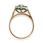 NZGD | 18ct Gold Emerald Heirloom Bloom Ring Valuation $6,100