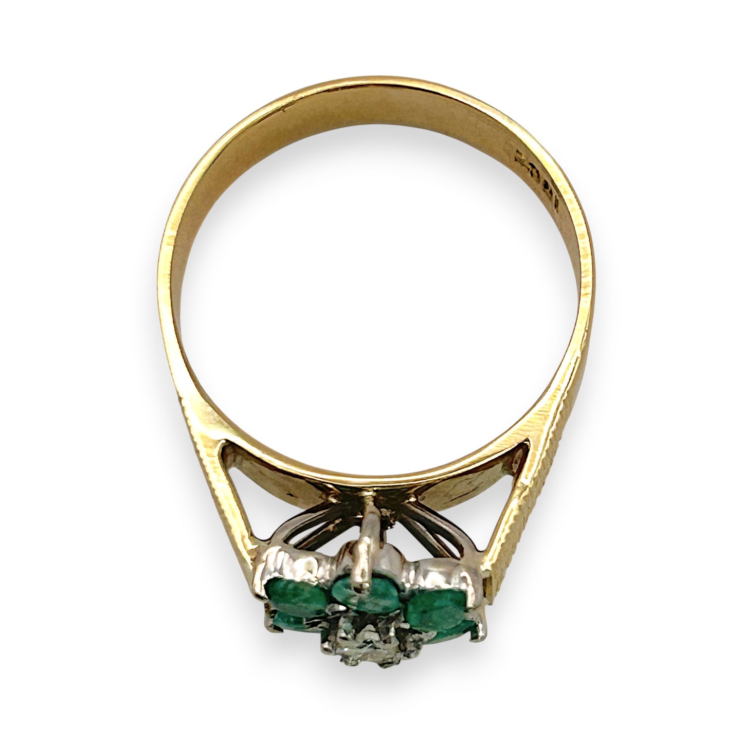 NZGD | 18ct Gold Emerald Heirloom Bloom Ring Valuation $6,100
