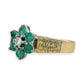 NZGD | 18ct Gold Emerald Heirloom Bloom Ring Valuation $6,100
