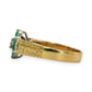 NZGD | 18ct Gold Emerald Heirloom Bloom Ring Valuation $6,100
