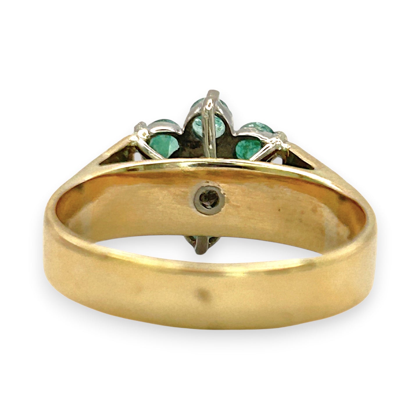 NZGD | 18ct Gold Emerald Heirloom Bloom Ring Valuation $6,100
