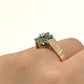 NZGD | 18ct Gold Emerald Heirloom Bloom Ring Valuation $6,100