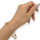 NZGD | 15ct Gold Aureline Dual‑Arc Bangle Valuation $11,000
