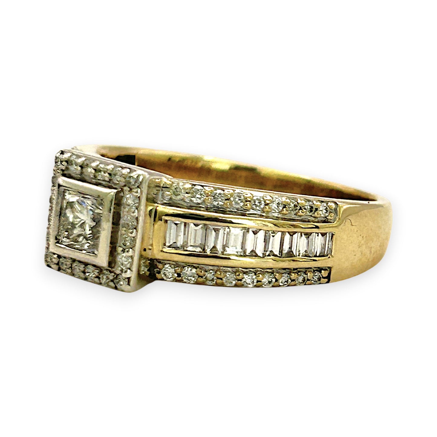 NZGD | 9ct Gold Aureline Regal Square Ring Valuation $4,000