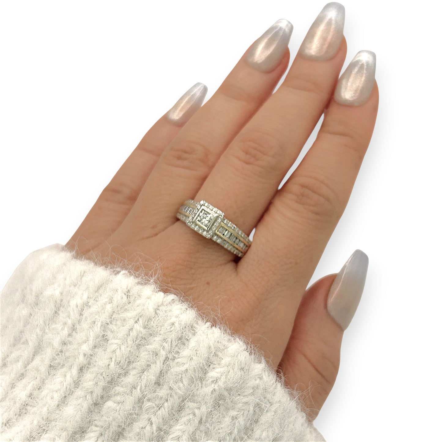 NZGD | 9ct Gold Aureline Regal Square Ring Valuation $4,000