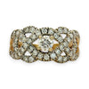 NZGD | 14ct Gold Celestine Crown Cluster Ring Valuation $4,000