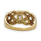 NZGD | 14ct Gold Celestine Crown Cluster Ring Valuation $4,000