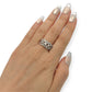 NZGD | 14ct Gold Celestine Crown Cluster Ring Valuation $4,000