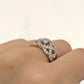 NZGD | 14ct Gold Celestine Crown Cluster Ring Valuation $4,000