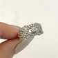 NZGD | 14ct Gold Celestine Crown Cluster Ring Valuation $4,000
