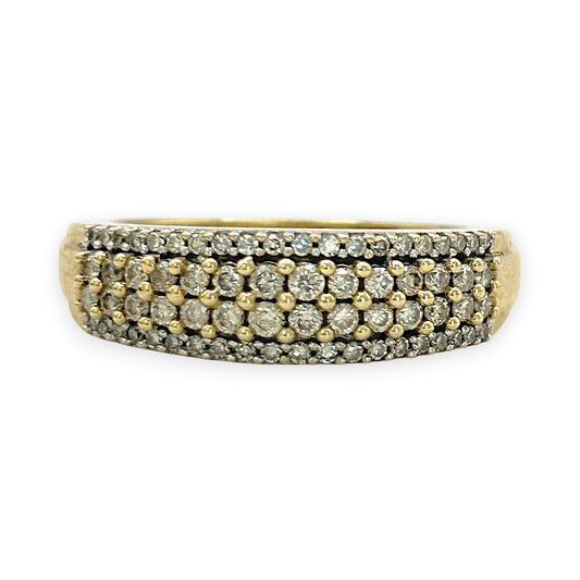 NZGD | 9ct Gold Aureline Pavé Ring Valuation $2,500