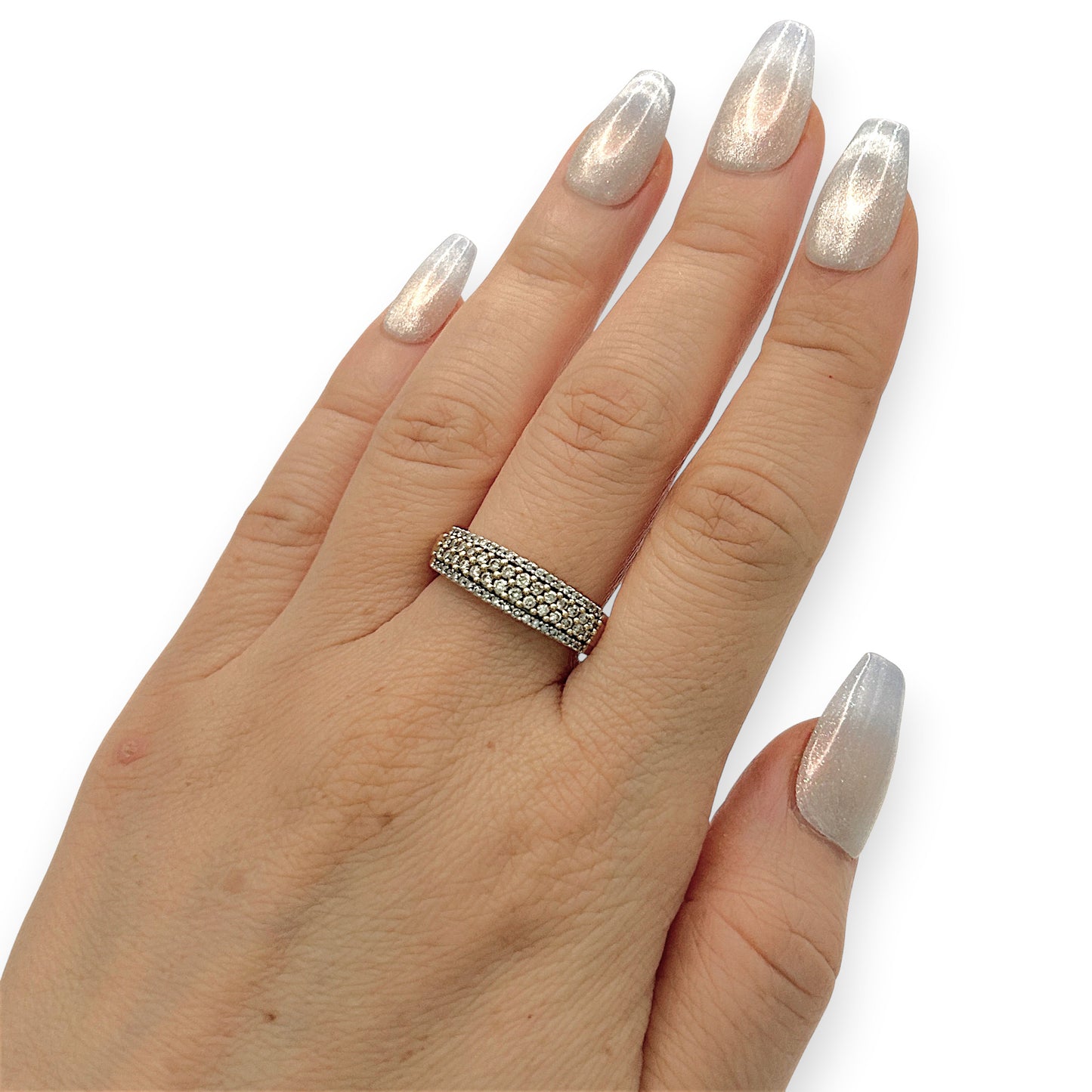 NZGD | 9ct Gold Aureline Pavé Ring Valuation $2,500