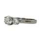 NZGD | 18ct White Gold The Lumière Trine Ring Valuation $12,500