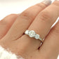NZGD | 18ct White Gold The Lumière Trine Ring Valuation $12,500