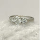 NZGD | 18ct White Gold The Lumière Trine Ring Valuation $12,500