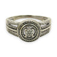 NZGD | 9ct White Gold Lumière Halo Circleing Valuation $2,100