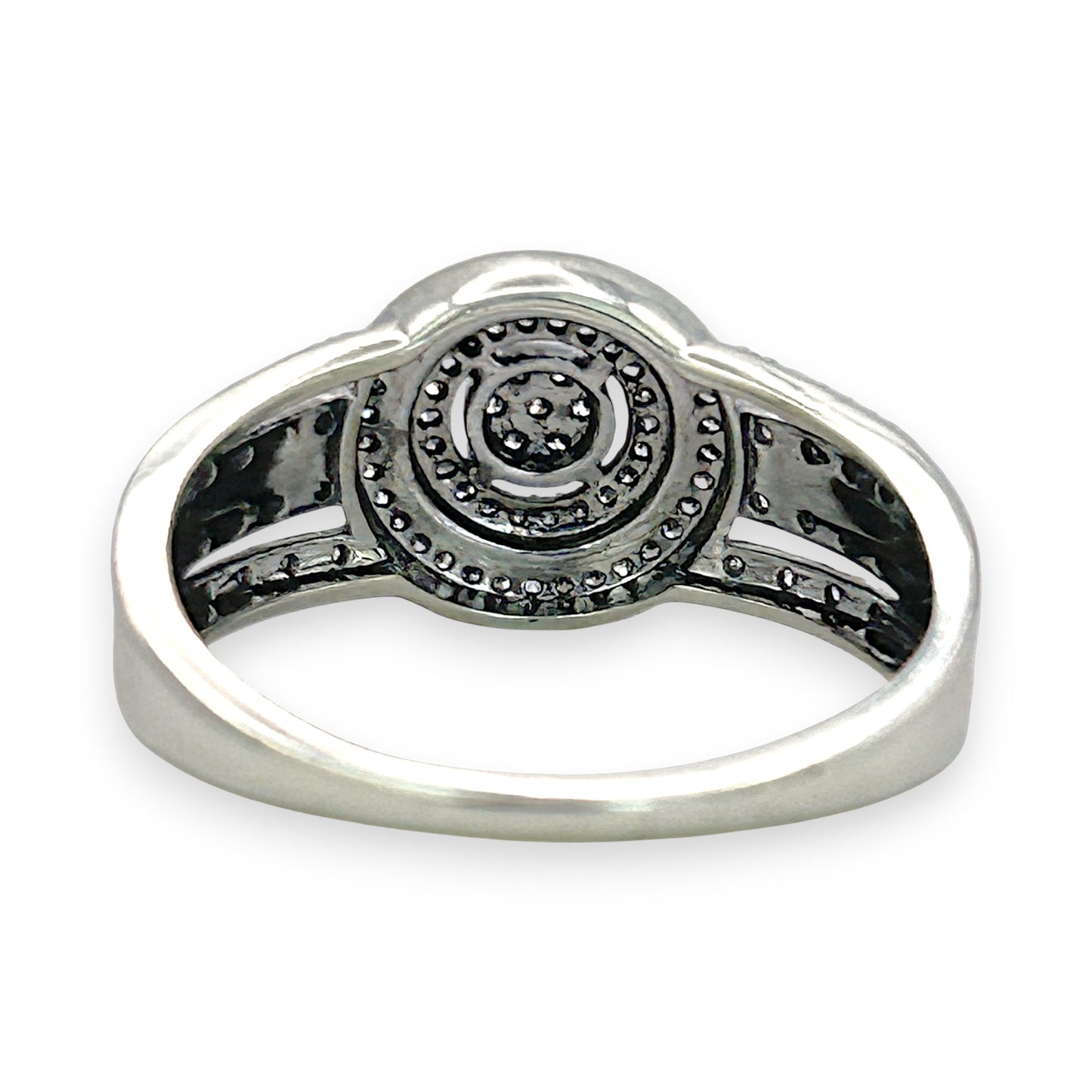 NZGD | 9ct White Gold Lumière Halo Circleing Valuation $2,100