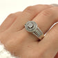 NZGD | 9ct White Gold Lumière Halo Circleing Valuation $2,100