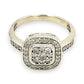 NZGD | 9ct White Gold Celestine Cluster Ring Valuation $2,500