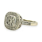 NZGD | 9ct White Gold Celestine Cluster Ring Valuation $2,500