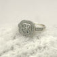 NZGD | 9ct White Gold Celestine Cluster Ring Valuation $2,500