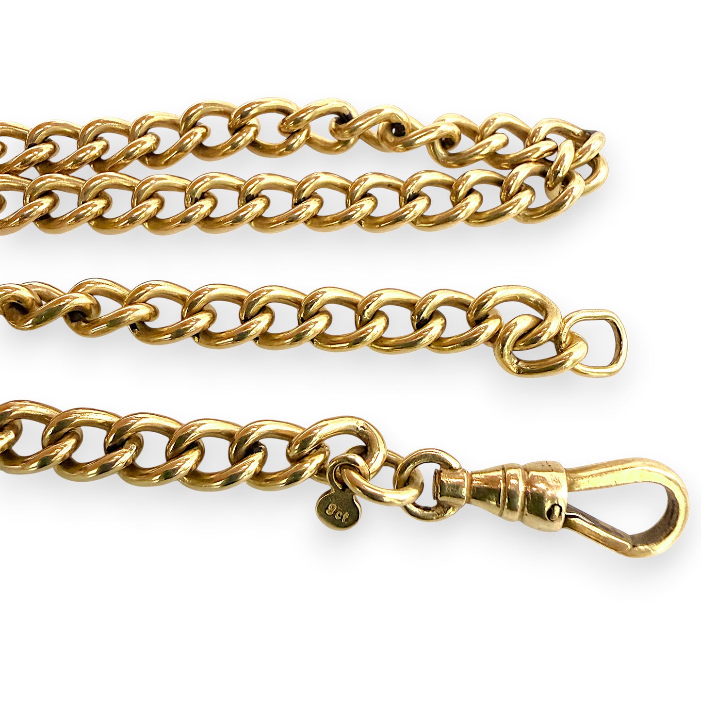 NZGD | 9ct Rose Gold Rosetta Vintage Curb Chain 50cm