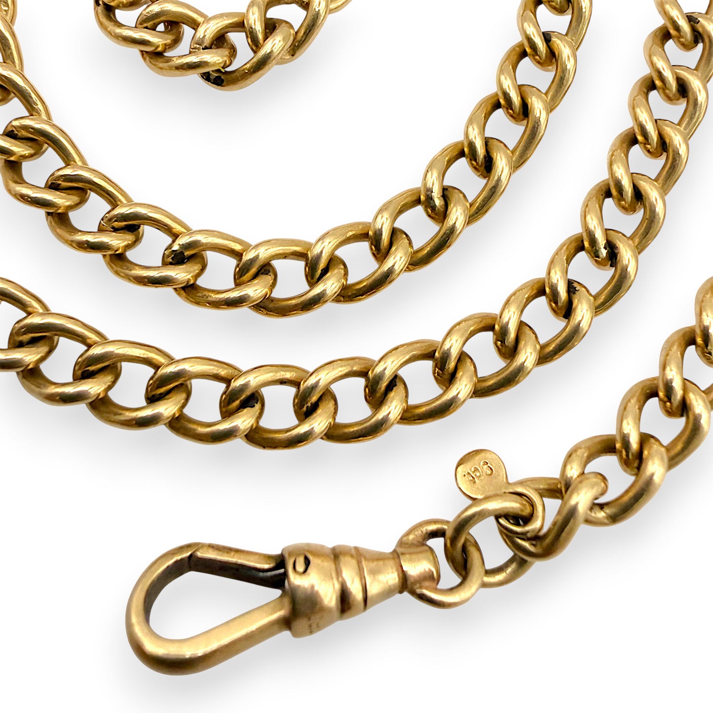 NZGD | 9ct Rose Gold Rosetta Vintage Curb Chain 50cm