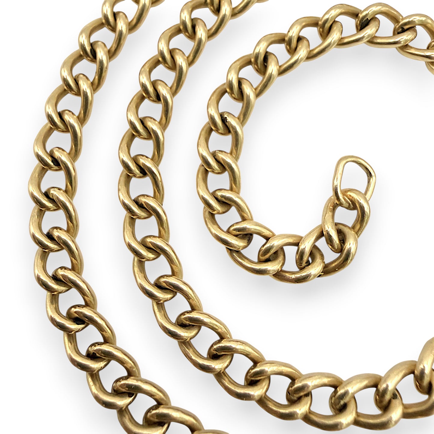 NZGD | 9ct Rose Gold Rosetta Vintage Curb Chain 50cm