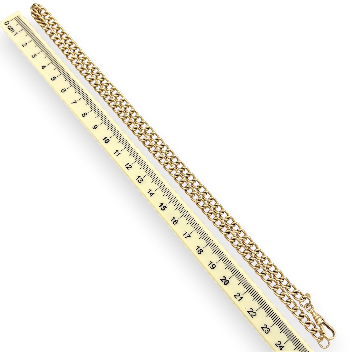NZGD | 9ct Rose Gold Rosetta Vintage Curb Chain 50cm