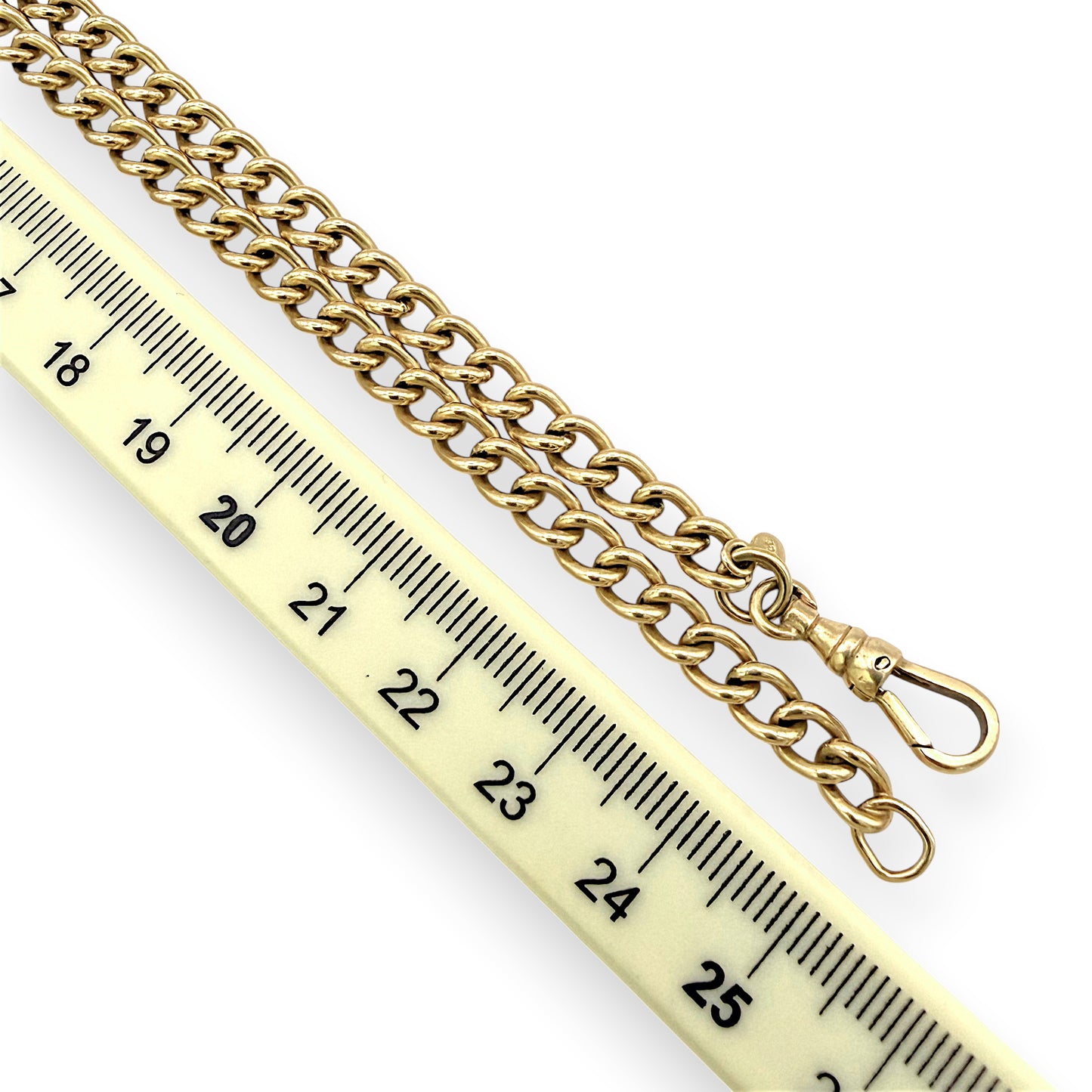 NZGD | 9ct Rose Gold Rosetta Vintage Curb Chain 50cm