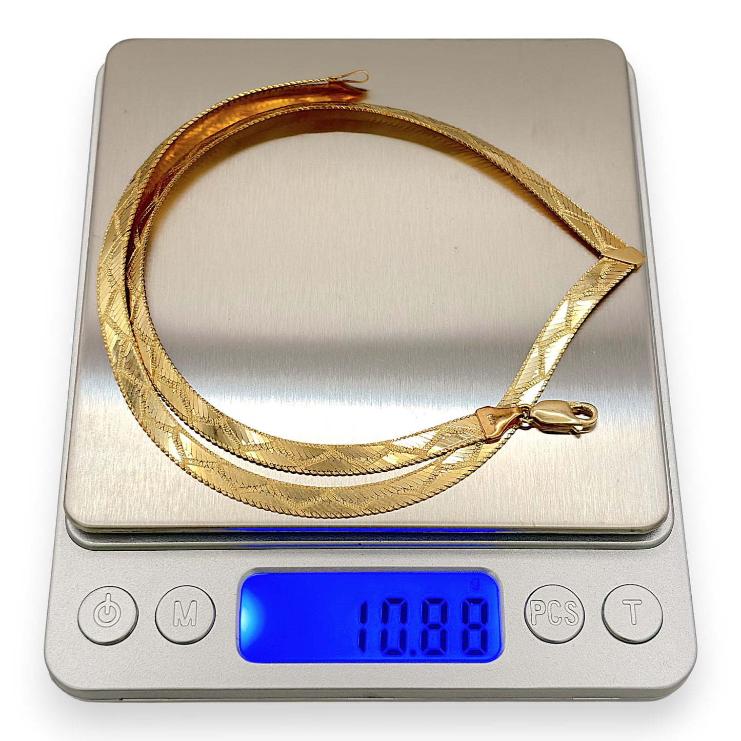 NZGD | 9ct Gold Serpentina Luxe Gold Snake Chain 42cm