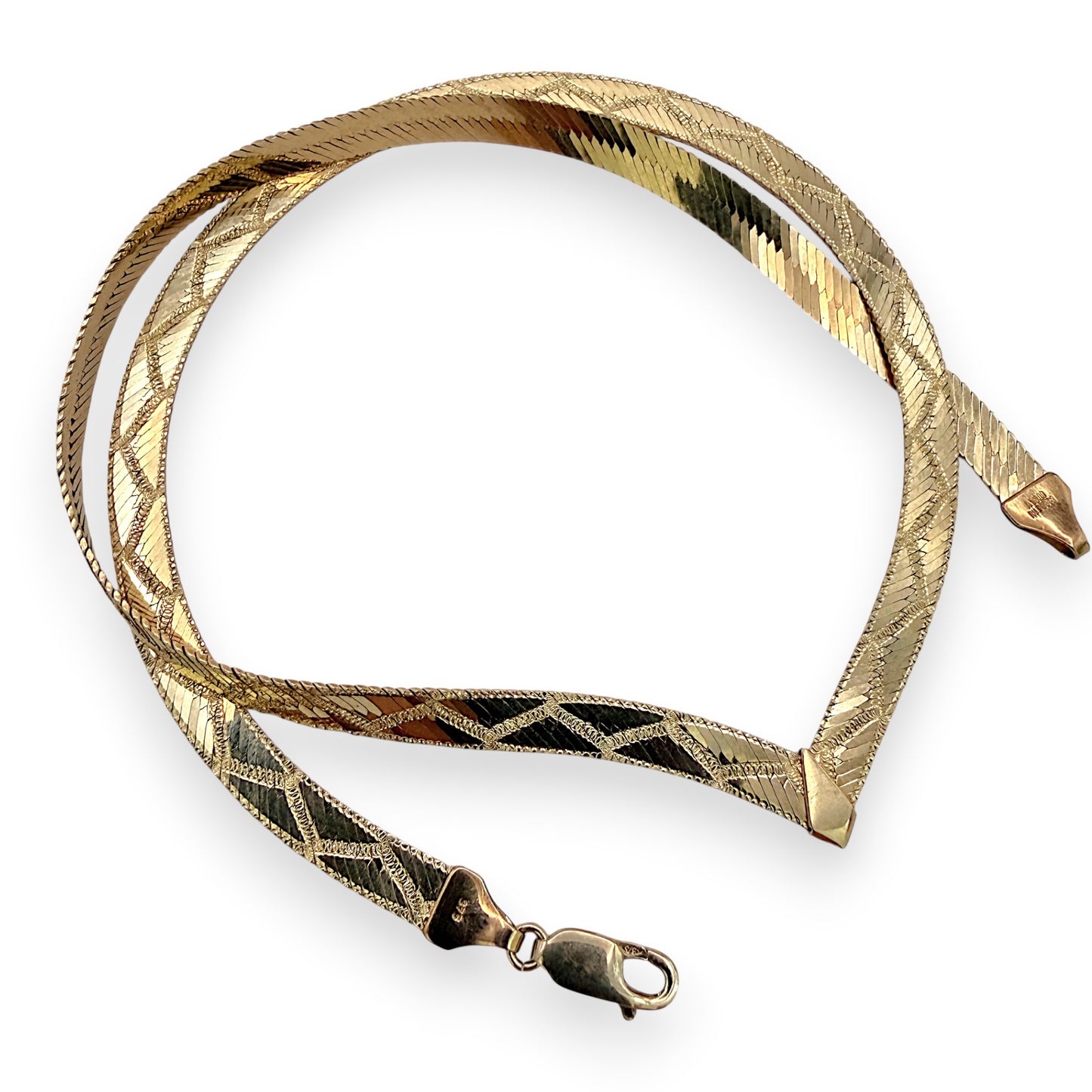 NZGD | 9ct Gold Serpentina Luxe Gold Snake Chain 42cm