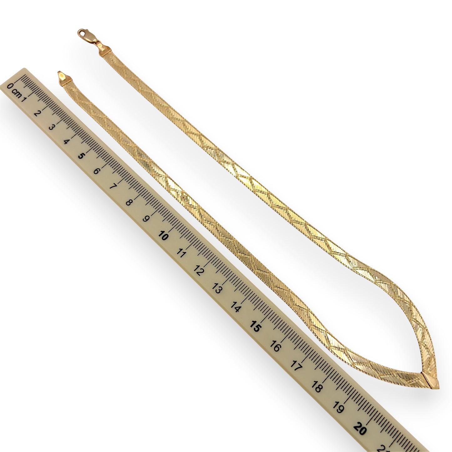 NZGD | 9ct Gold Serpentina Luxe Gold Snake Chain 42cm