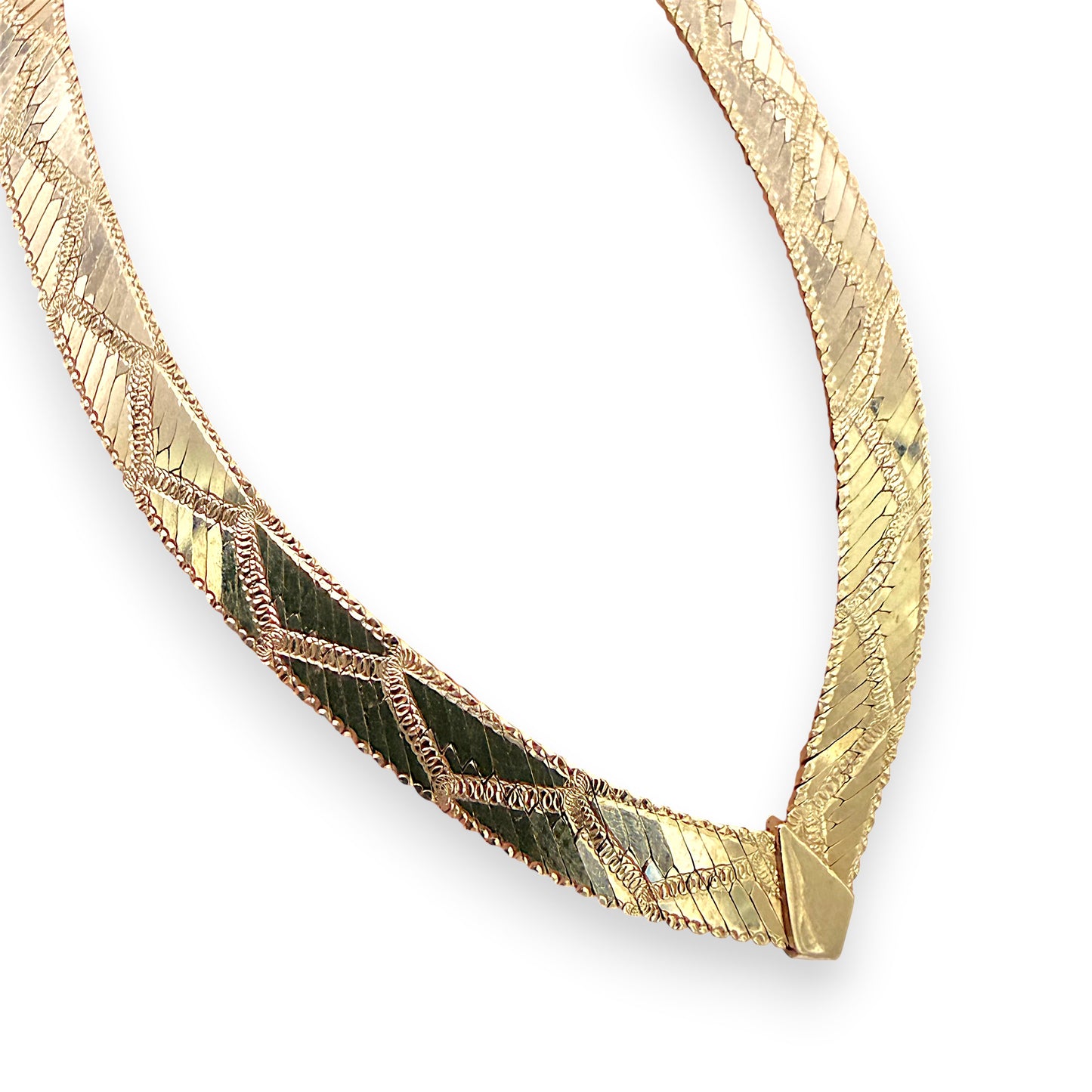 NZGD | 9ct Gold Serpentina Luxe Gold Snake Chain 42cm