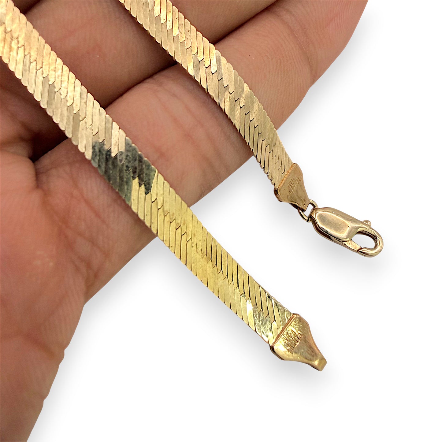 NZGD | 9ct Gold Serpentina Luxe Gold Snake Chain 42cm